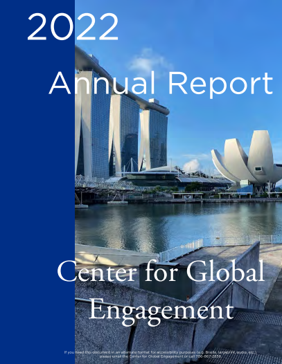 CGE Annual Report for 2022 cover