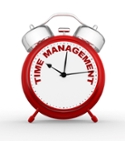 picture displaying a clock, representing time management