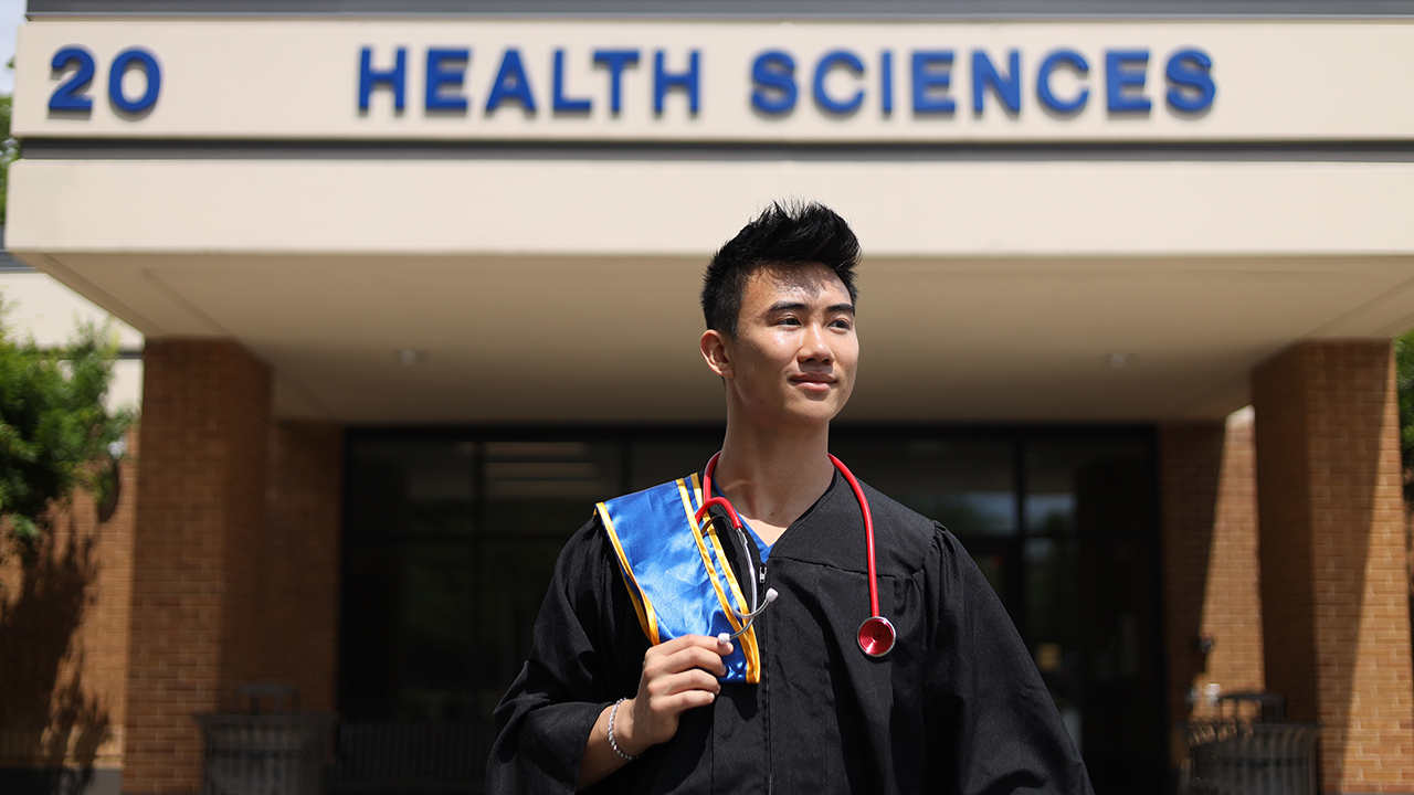 Graduates in UNG's first cohort of its accelerated Bachelor of Science in Nursing track have already lined up jobs. Tyler Rattanaxay will work in the emergency department at Emory Hillandale Hospital in Lithonia, Georgia.
