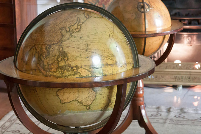 Globes in a study