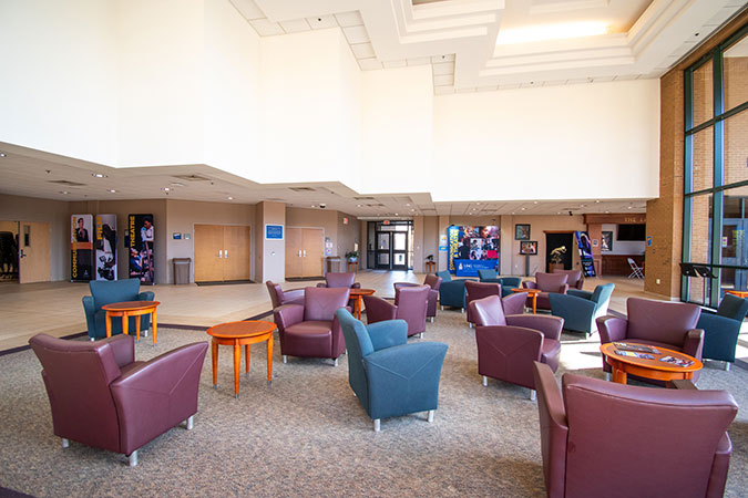 view of the seating lounge area of the nighthawk nest