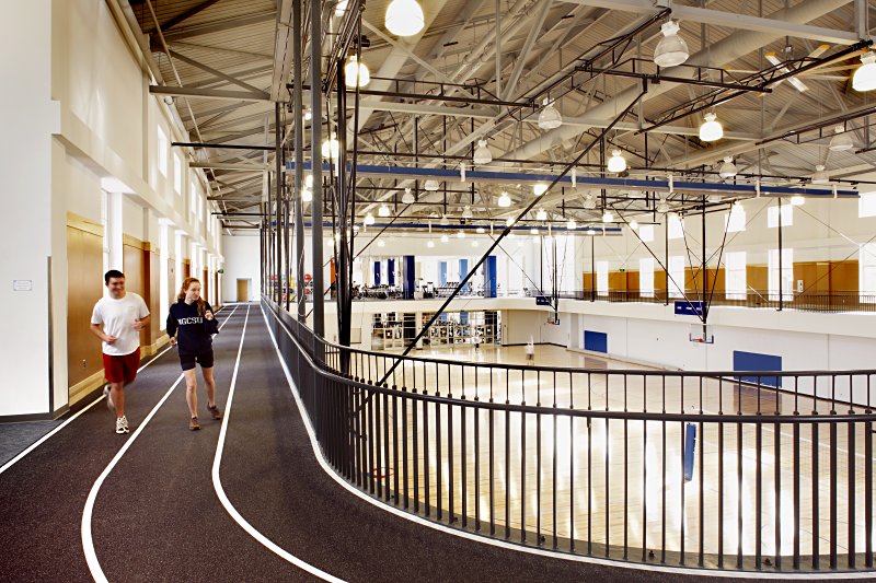 Dahlonega's recreation center fitness track