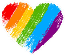 rainbow colored heart