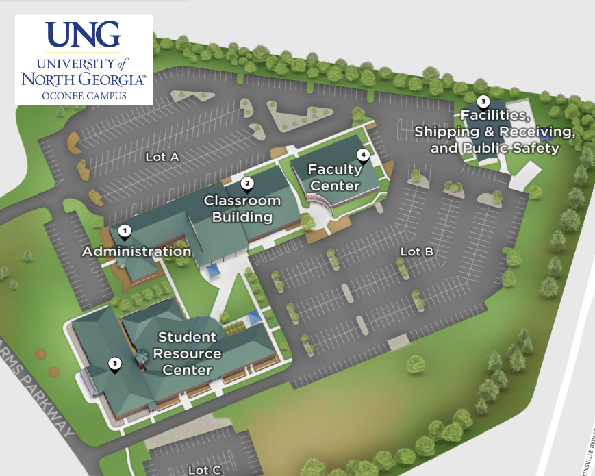 Ung Gainesville Campus Map Directions & Maps for Oconee Campus