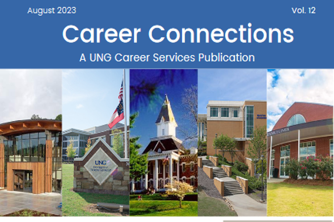 Cover of Aug 2023 Career Connections Newsletter