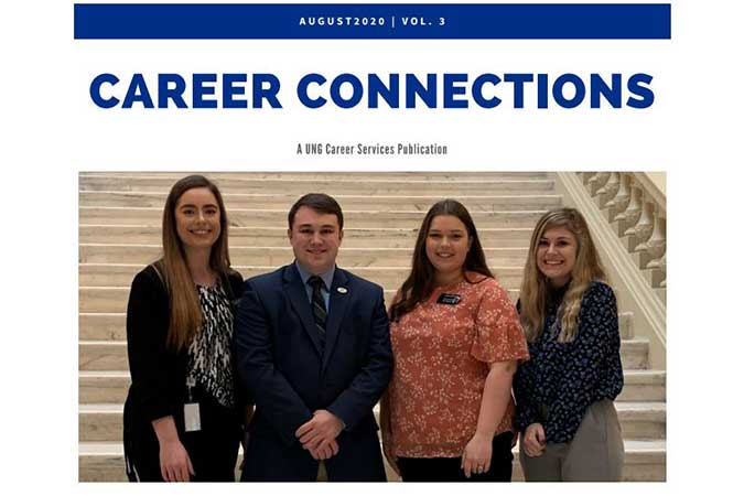 Cover of  August 2020 Career Connections Newsletter