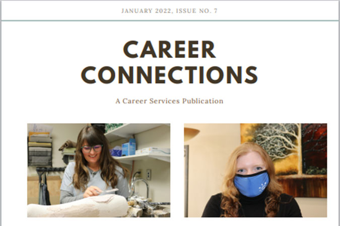 Cover of  January 2022 Career Connections Newsletter