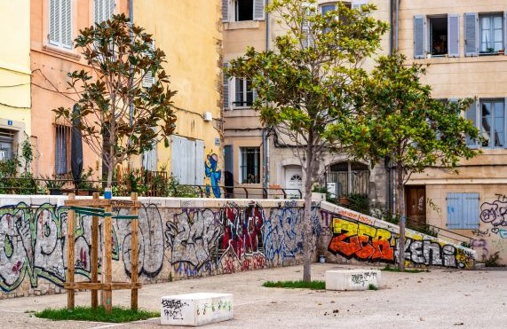 Immigrant neighborhood Marseilles