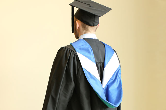 masters in education graduation hood