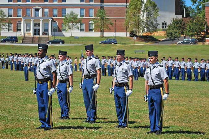 military formation on UNG campus