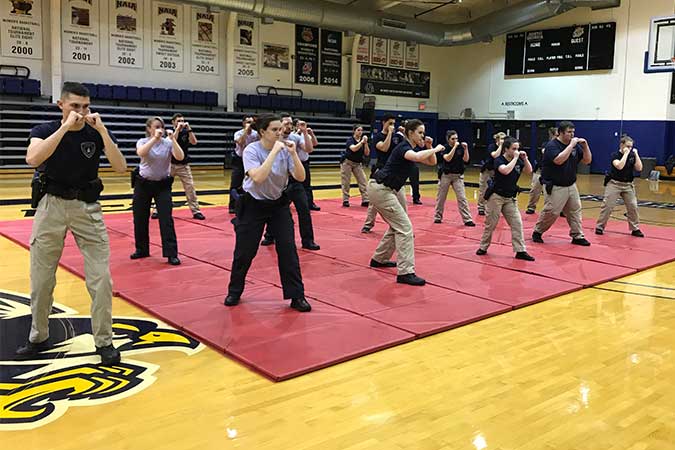 Student learning defensive tactics