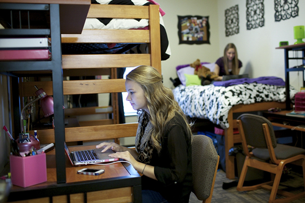 Dorm room on Dahlonega campus