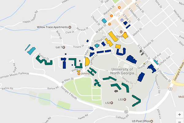 Ung Dahlonega Campus Map - Eadith Madelaine