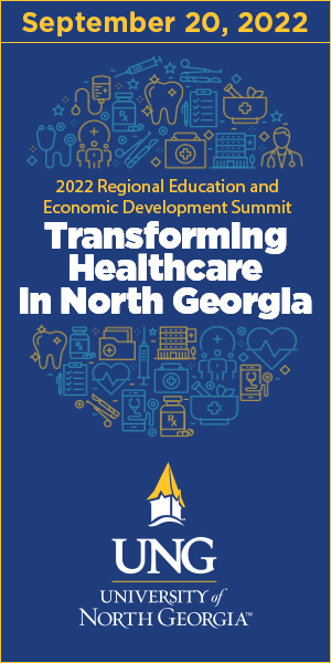 Poster for the 2022 reed summit - transforming healthcare in north georgia on september 20, 2022 at university of north georgia