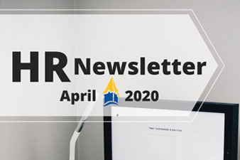 Cover of the April 2020 newsletter