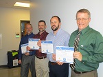 IT members receiving the North Star Award