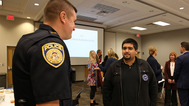 police office mentor with gen 1 student