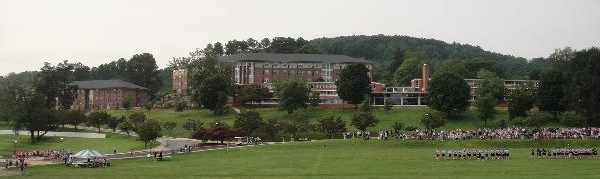 Outside view of cadet residence halls