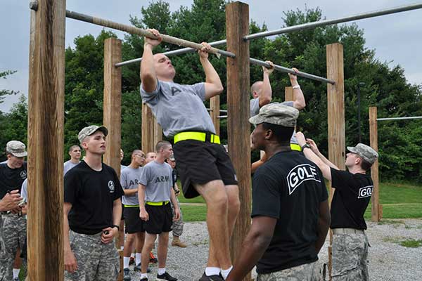 Cadets on Drillfield