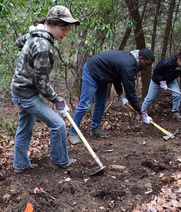 Matoney and Shorter trail work