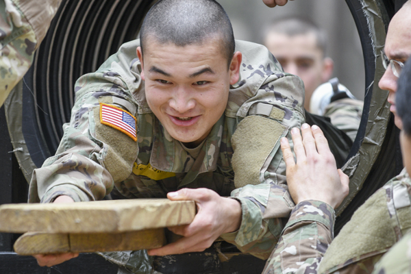 Two sets of siblings among nearly 60 freshmen who join Corps during FROG Week