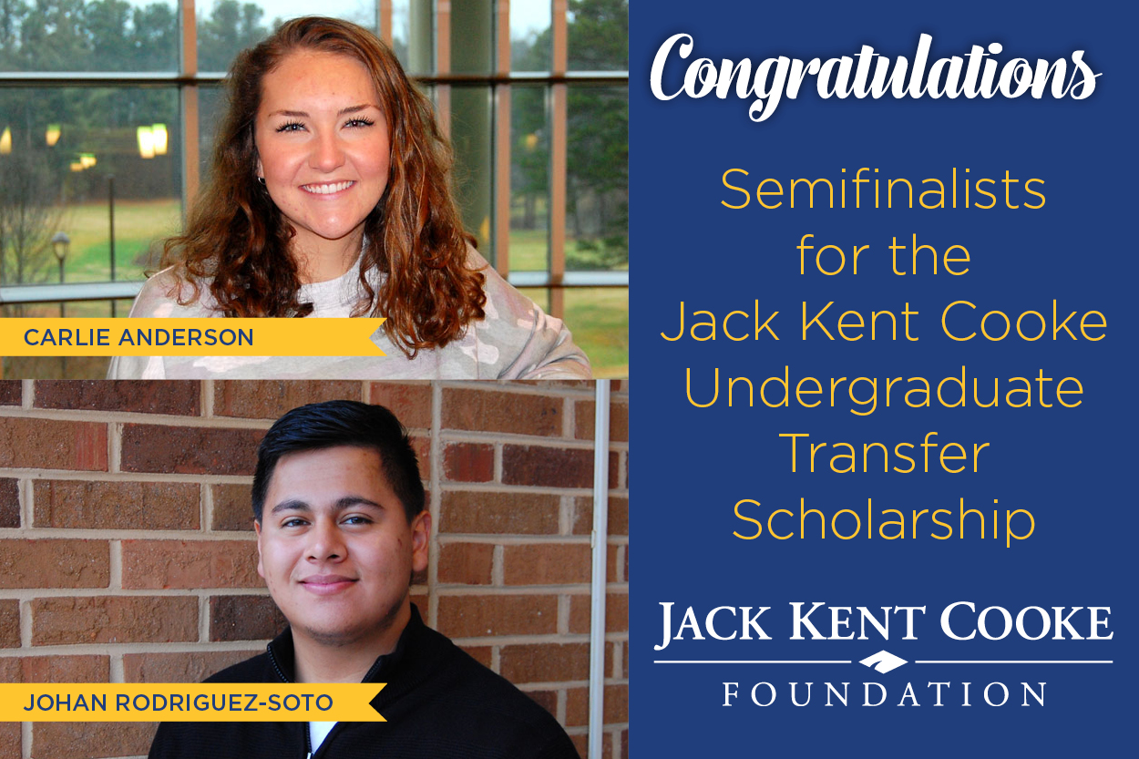 Two sophomores named Jack Kent Cooke scholarship semifinalists