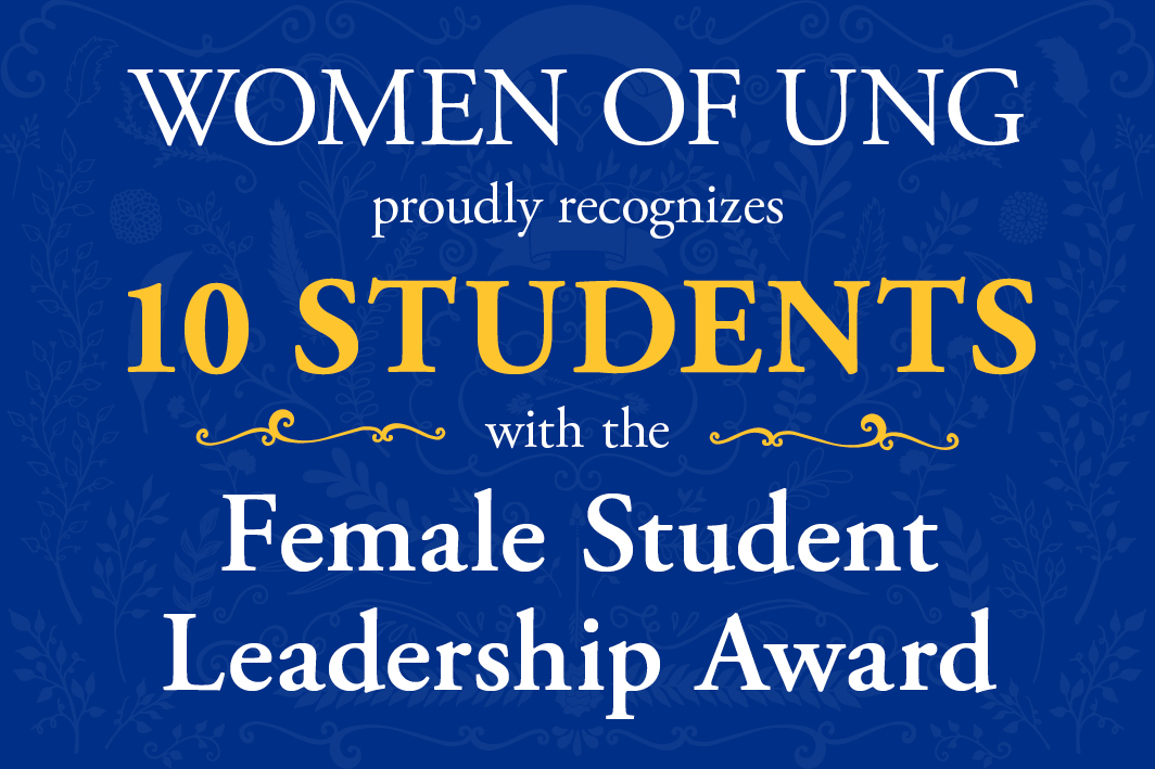 Outstanding female student leaders recognized by Women of UNG