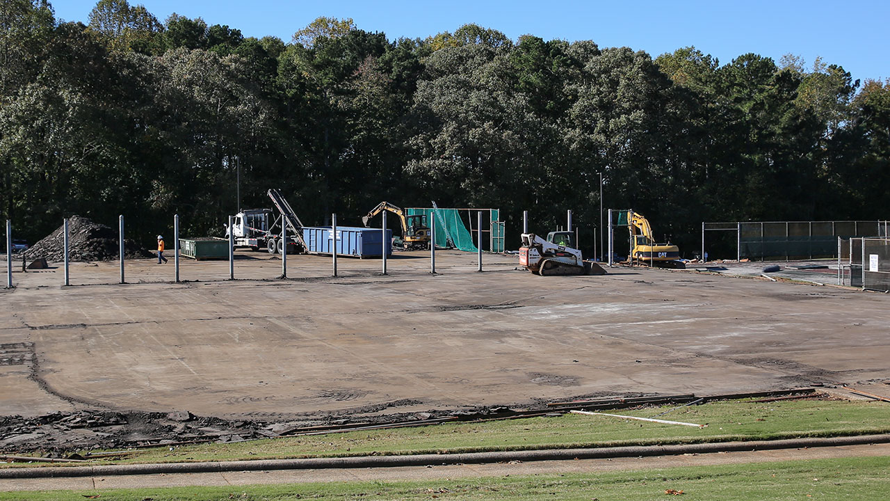 Tennis courts being revamped