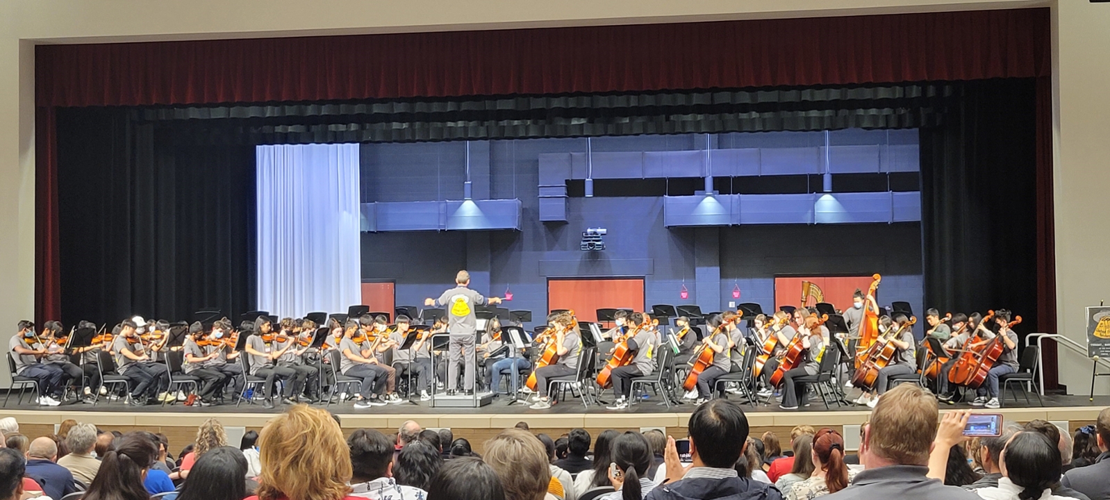 Faculty and students assist with orchestra