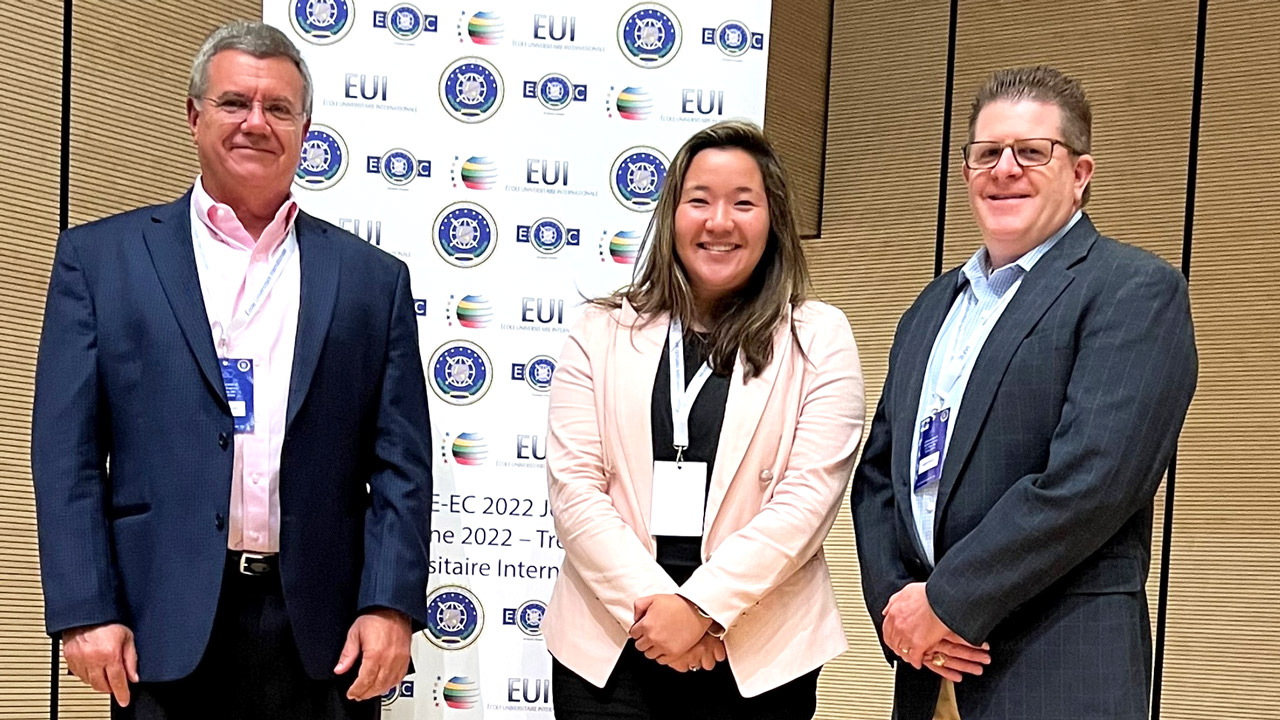 Trio attends intelligence education conference