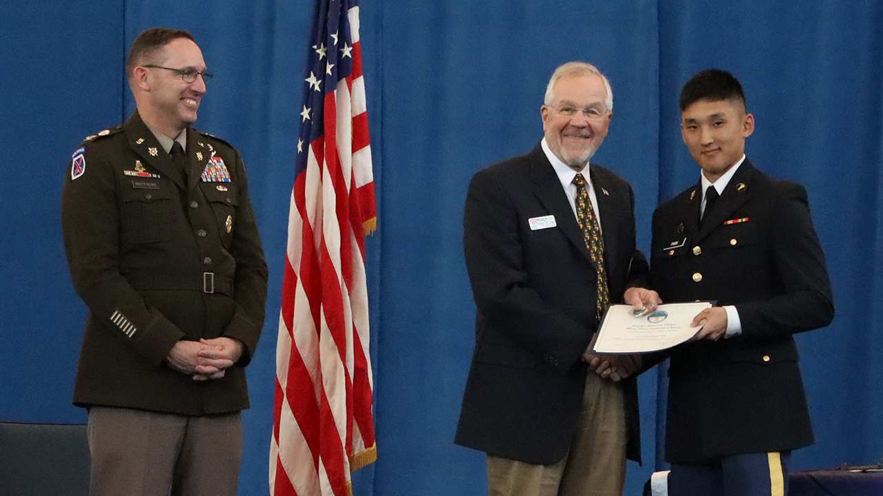 Cadet earns scholarship from veterans' group