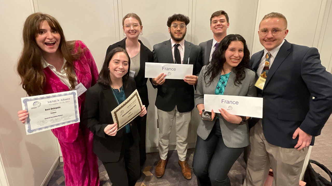 Students excel in Model UN event 