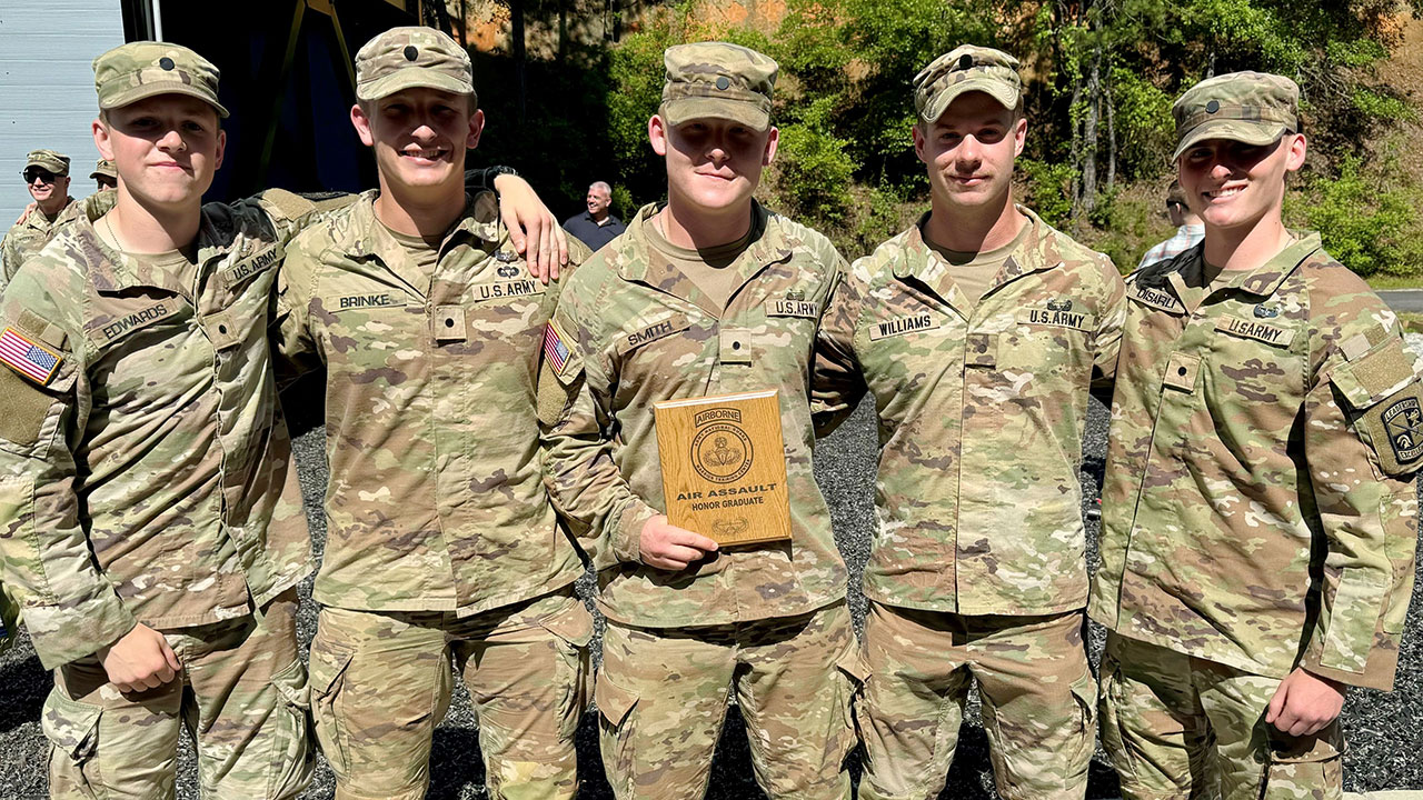 Smith is Air Assault School top cadet