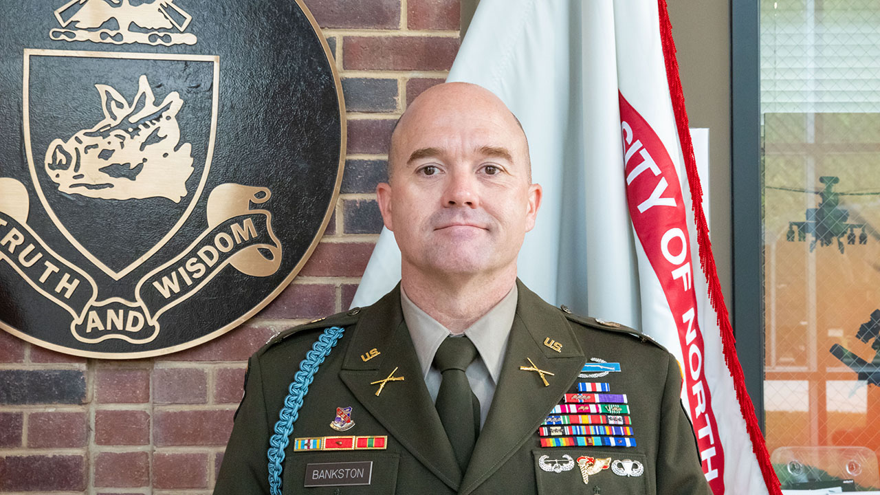 Bankston is new professor of military science 