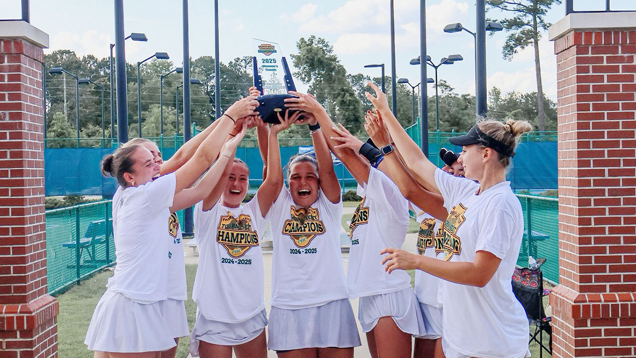 Women's tennis team takes second straight PBC title