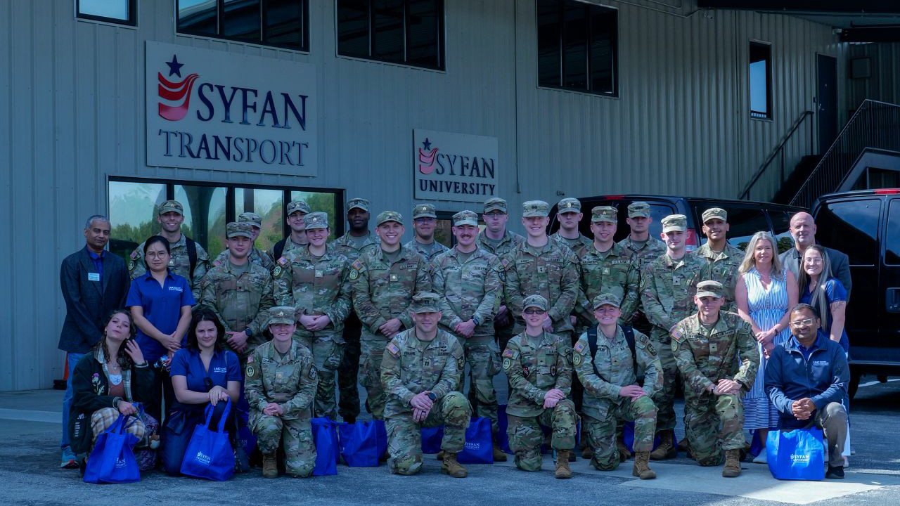 Cadets learn logistics from faculty, Syfan