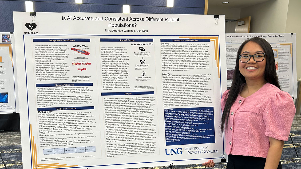 Students present AI research at symposium