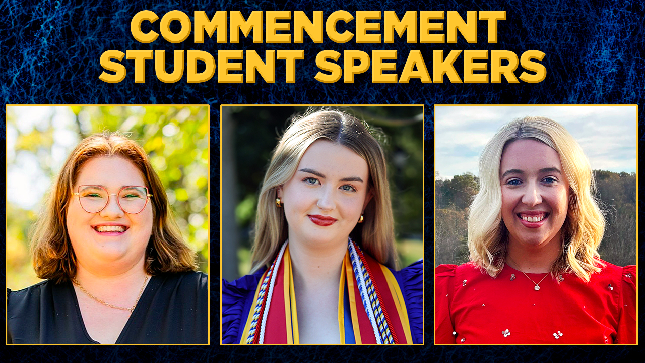 Student speakers set for fall commencement