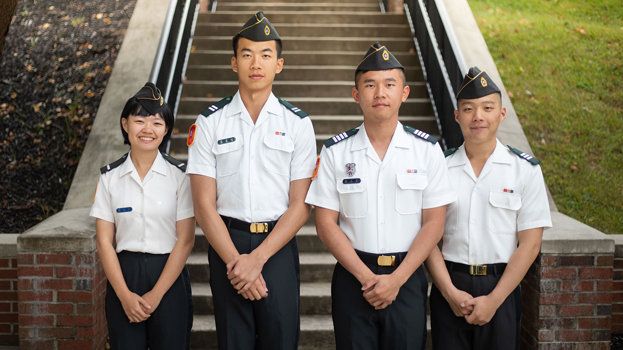 Four Taiwanese cadets at UNG for four years