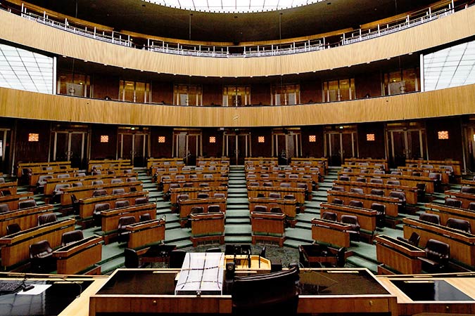 empty legislative room