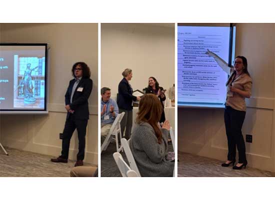 (Eli Polk, left; Dr. Raluca Viman-Miller, center; and Olivia Holm, right)