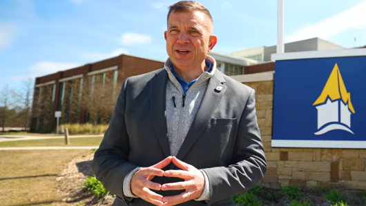 Shannon outside speaking