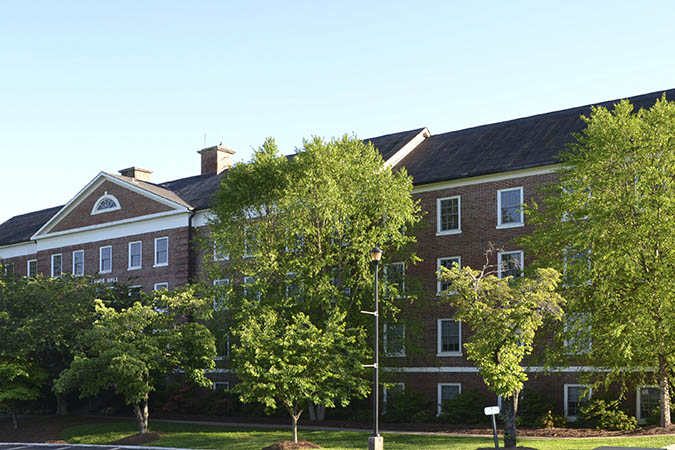 Lewis Hall - exterior of residence hall