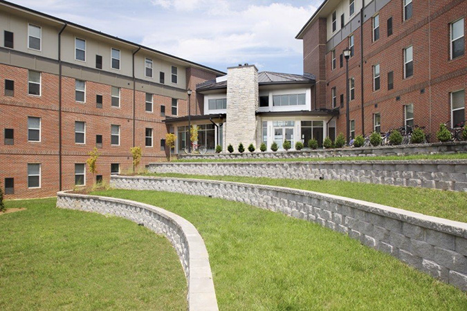 North Georgia Suites - exterior of residence hall - backside