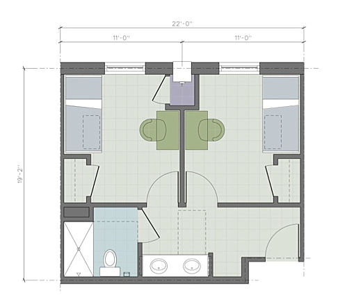 suite single floor plan