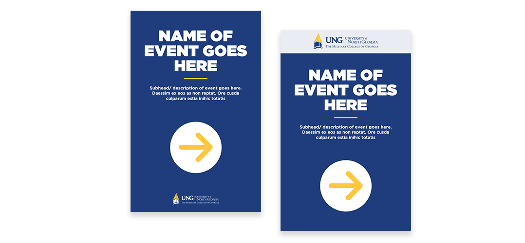 directional signage for events