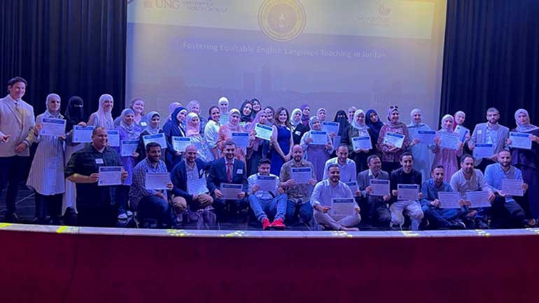 Jordanian English educators who completed the U.S. Department of State’s 2022-2023 English Education For All program