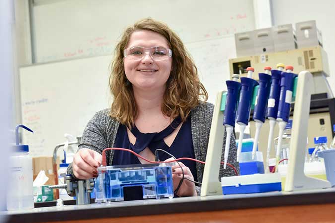 Academic success and research have been a major part of Caroline Brown's story