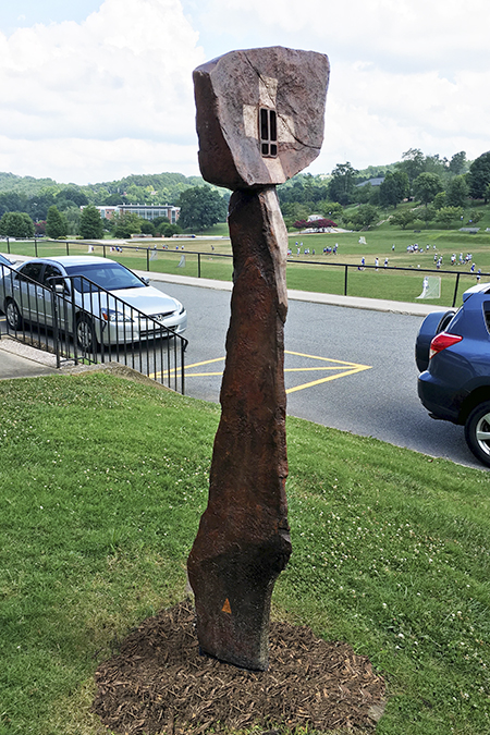 Double Cross II by Roger Halligan, Dahlonega Campus in front of Nix building.