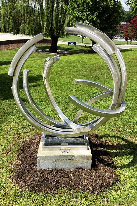 Radiance by Gregory Johnson, Dahlonega Campus in front of the Library Technology Center